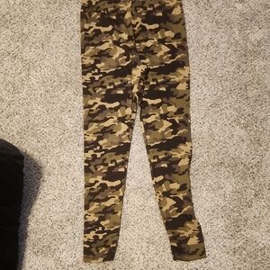 Aeropostale Camo Leggings - Brown and Tan